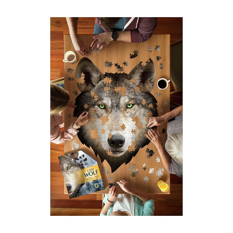 Madd Capp™ I Am™ Wolf Head-Shaped 550 Piece Jigsaw Puzzle