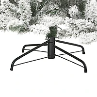 7.5ft. Pre-Lit Flocked Livingston Fir Artificial Christmas Tree with Pinecones and Clear Warm LED Lights