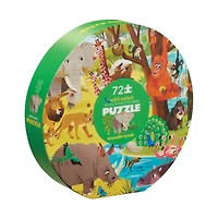 Wild Safari Round Box Puzzle: 72 Pcs