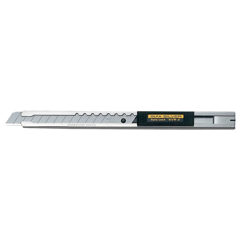 Olfa® Stainless Steel Auto-Lock Knife with Snap Off Blades