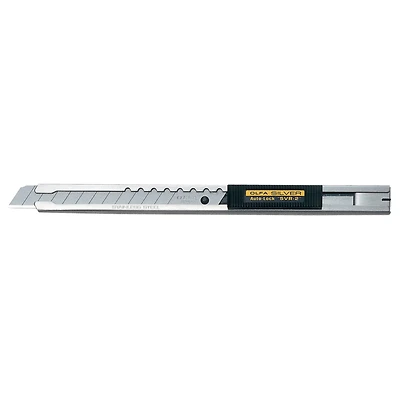 Olfa® Stainless Steel Auto-Lock Knife with Snap Off Blades