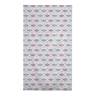 Patriotic Watercolor Paisley Pattern Tablecloth