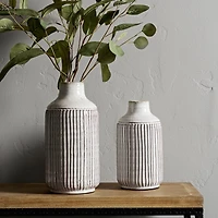 10" Gray Terracotta Vase