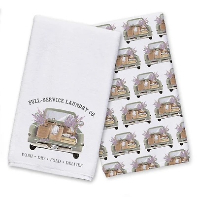 Laundry Truck Service Round 16" x 25" Towel Set