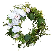 Haute Decor 24" Rose & Hydrangea Wreath