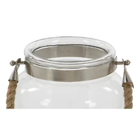 10'' Clear Glass Coastal Candle Lantern