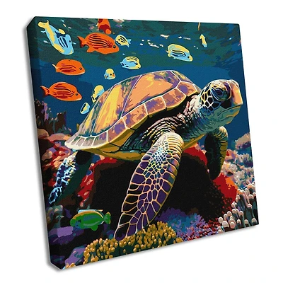 Ideyka Underwater inhabitants Painting by Numbers Kit