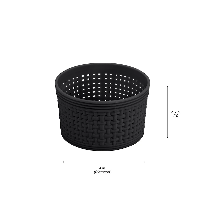 Simplify Black Plastic Organizing Set