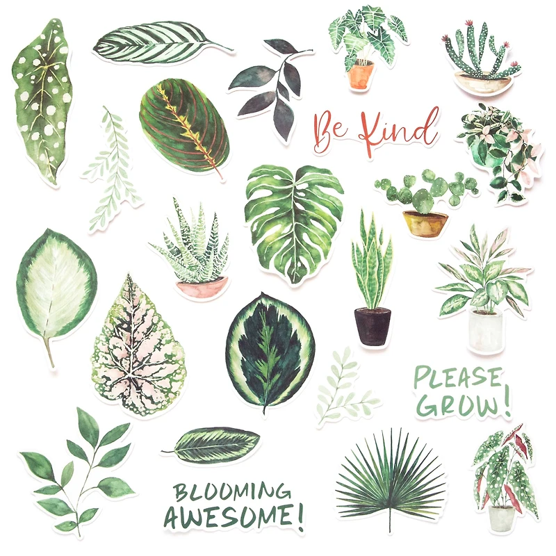 Green Plants Die Cut Stickers by Recollections™