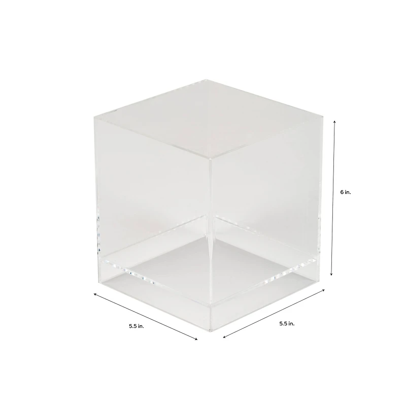 Organize It All 6" Multipurpose Clear Acrylic Cube
