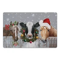 Holiday Barn Animals Floor Mat