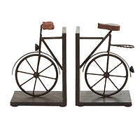 9" Contemporary Bicycle Iron Bookend Set