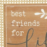 Set of 2 Brown Wood Farmhouse Wall Decor 16", 16"