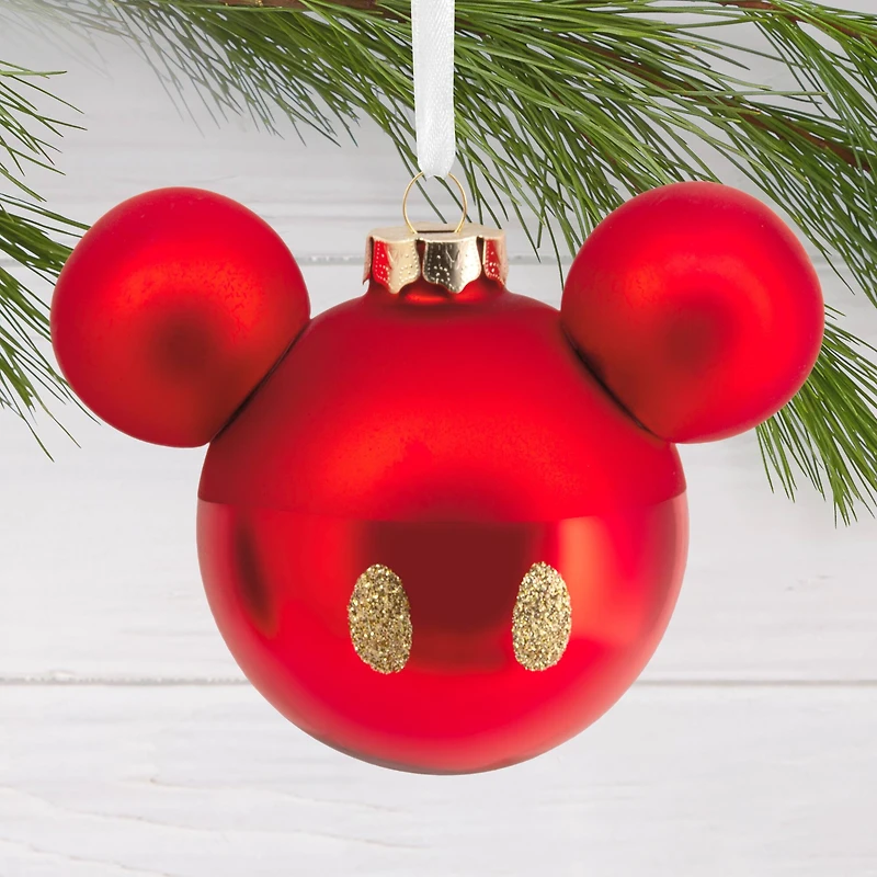 Hallmark Disney® 4" Mickey Mouse Ears Icon Blown Glass Ornament