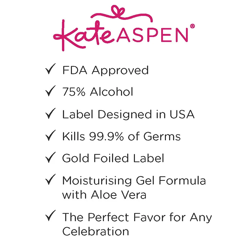 Kate Aspen® Burgundy Blush Floral Hand Sanitizer Wedding Party Favors, 12ct.