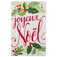 DII® Red & Green Boughs Of Holly Dishtowel Set
