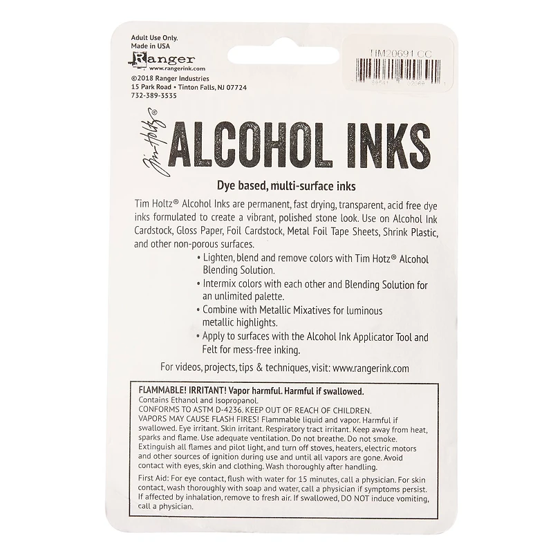 6 Packs: 3 ct. (18 total) Tim Holtz® Alcohol Ink Set, Cabin Cupboard