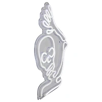 15" White LED Neon Style Skeleton Halloween Window Silhouette