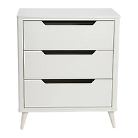 Hello Honey® 37.5" Yume Mid Century Modern Solid Wood 3-Drawer Dresser Chest