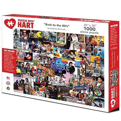 Hart Puzzles Back to the 80s by Steve Smith 1,000 Piece Jigsaw Puzzle