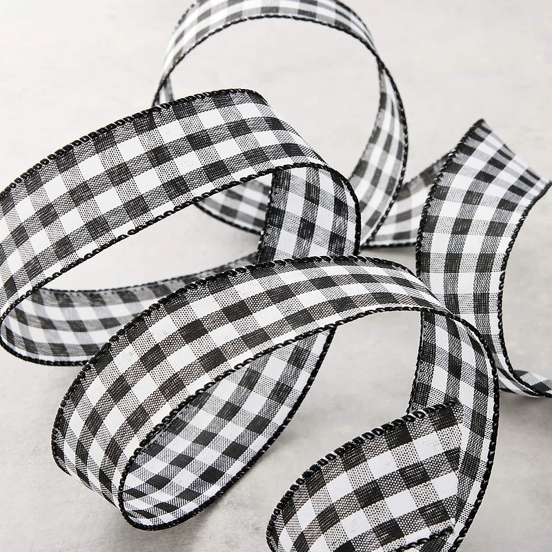 1.5" x 10yd. Wired Gingham Ribbon by Celebrate It