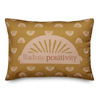 Radiate Positivity Throw Pillow
