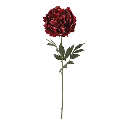29" Burgundy Peony with Gold Glitter Stem by Ashland®