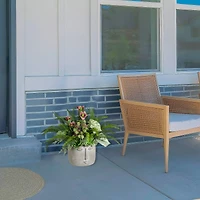 8.5" Small Face Ceramic Outdoor Garden Planter