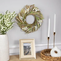 12" Artificial Mixed Foliage with Berries Spring Wreath