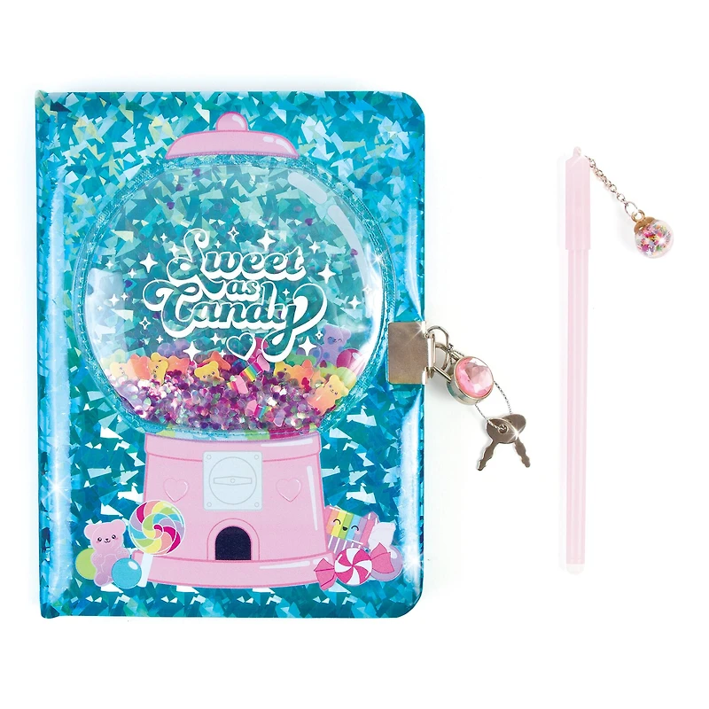 Make It Real™ 3C4G Bubble Gum Glitter Locking Journal Set