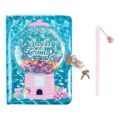 Make It Real™ 3C4G Bubble Gum Glitter Locking Journal Set