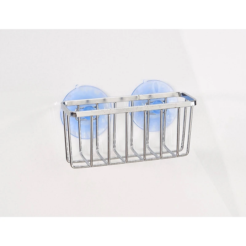 Kitchen Details Chrome Suction Cups Sponge Holder