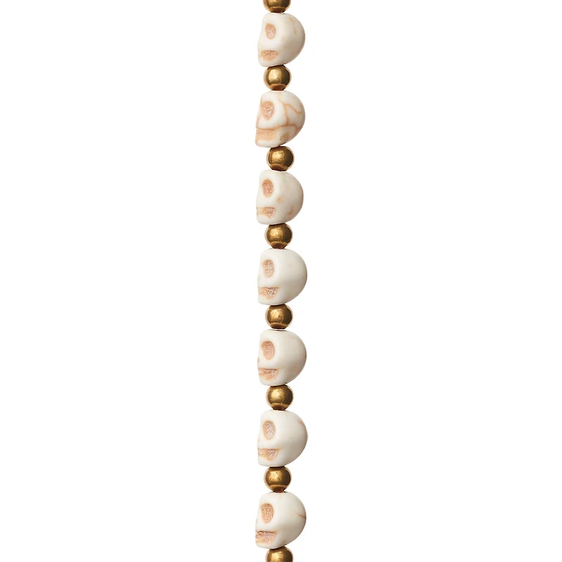 12 Packs: 31 ct. (372 total) Skull Howlite Beads, 8mm by Bead Landing®