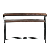 Hello Honey® 48" Saratoga Rustic Wood & Metal Console Table