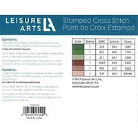 Leisure Arts® Wild Rose Pillowcase Stamped Cross Stitch Kit