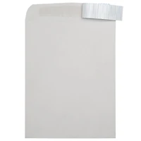 JAM Paper 10" x 13" Light Gray Kraft Peel & Seal Envelopes