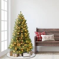 4.5ft. Pre-Lit Virginia Pine Artificial Christmas Tree, Clear Lights