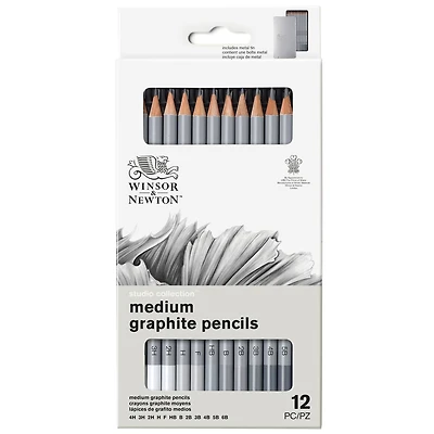 6 Packs: 12 ct. (72 total) Winsor & Newton™ Studio Collection™ Graphite Pencil Tin Set