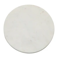 Hello Honey® 12" Marble Pedestal with Wood Base Stand