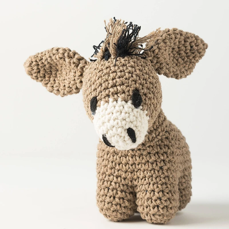 Hoooked Joe the Taupe Donkey DIY Crochet Kit