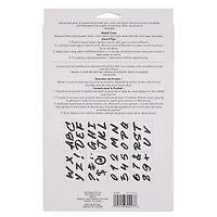 3" Handwritten Alphabet Stencils by Craft Smart®
