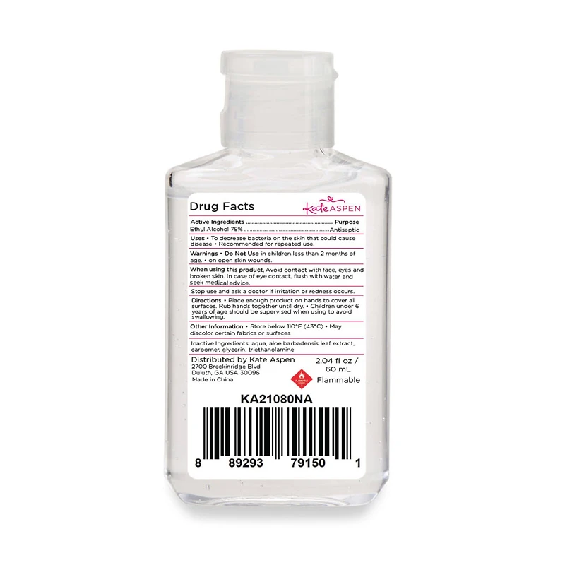 Kate Aspen® Burgundy Blush Floral Hand Sanitizer Wedding Party Favors, 12ct.