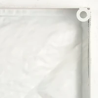 White metal geometric dimensional wall décor