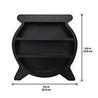 9" Black Cauldron Wall Shelf by Ashland®