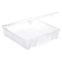 6 Pack: 12" x 12" Latching Storage Case by Simply Tidy™