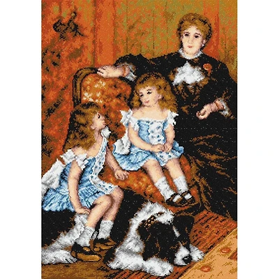 Orchidea Mrs. Charpentier with Children Gobelin Canvas Cross Stitch Kit