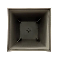Glitzhome® 23" Eco-Friendly Oversized Faux Concrete Square Fluted Pot Planters