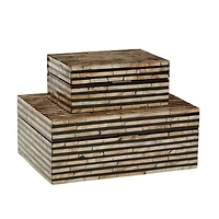 Black Mother of Pearl Coastal Box Set