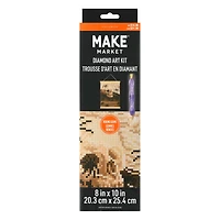 8" x 10" Spider Skull Diamond Art Kit with Magnetic Frame by Make Market®