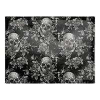 Floral Skulls Cotton Twill Placemat